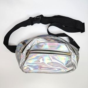 Silver Holographic Bum Bag Shiny Bag Waist Bag Fanny Pack Festival